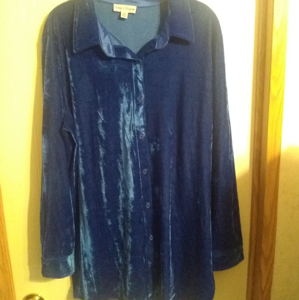 Velour Tunic Top